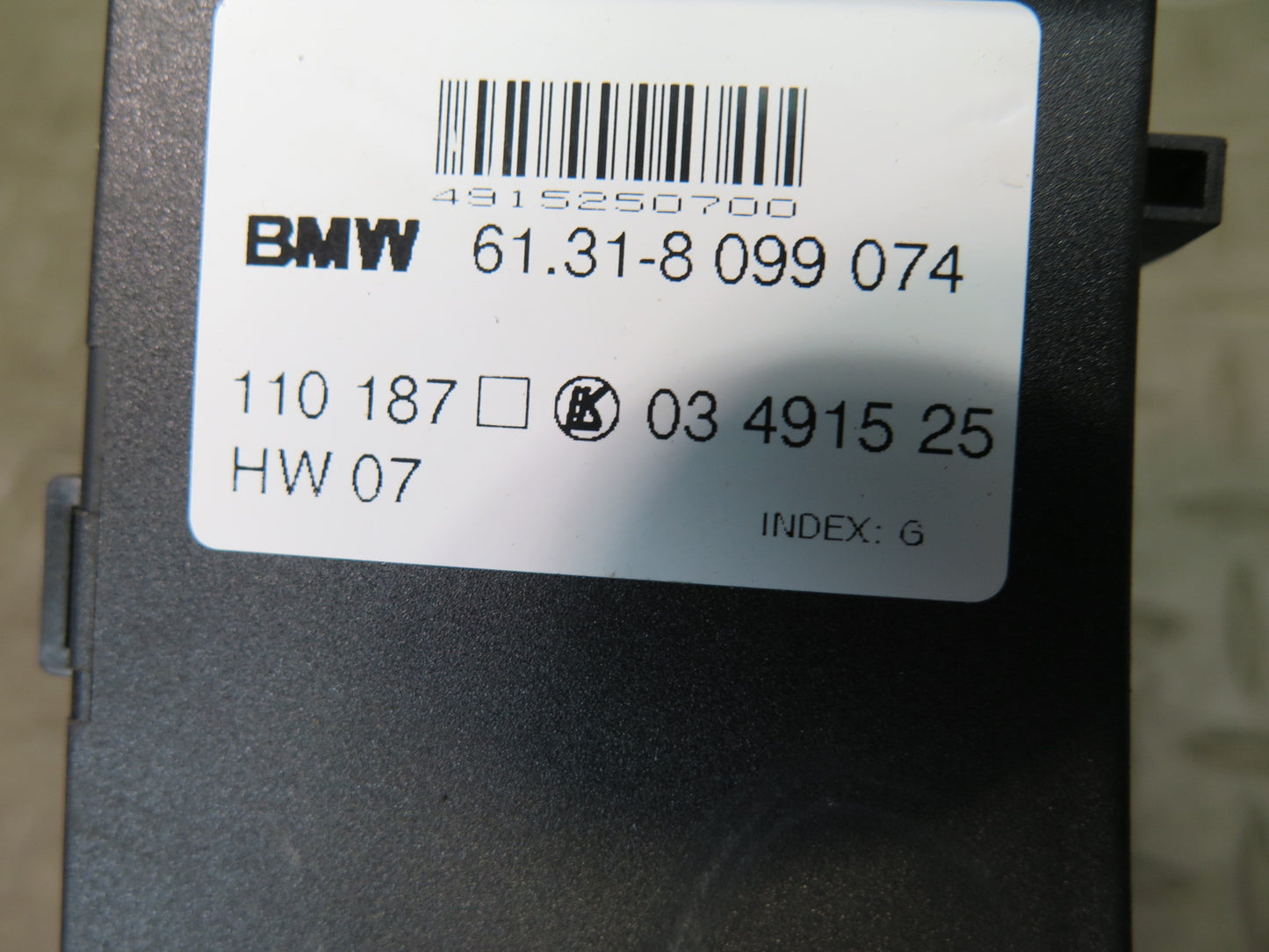2001-2006 BMW E46 M3 Front Right Seat Adjust Control Switch 8099074