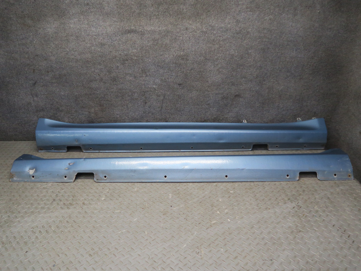 97-02 BMW E36/7 Z3 Left & Right Side Skirt Rocker Panel Molding Set Blue