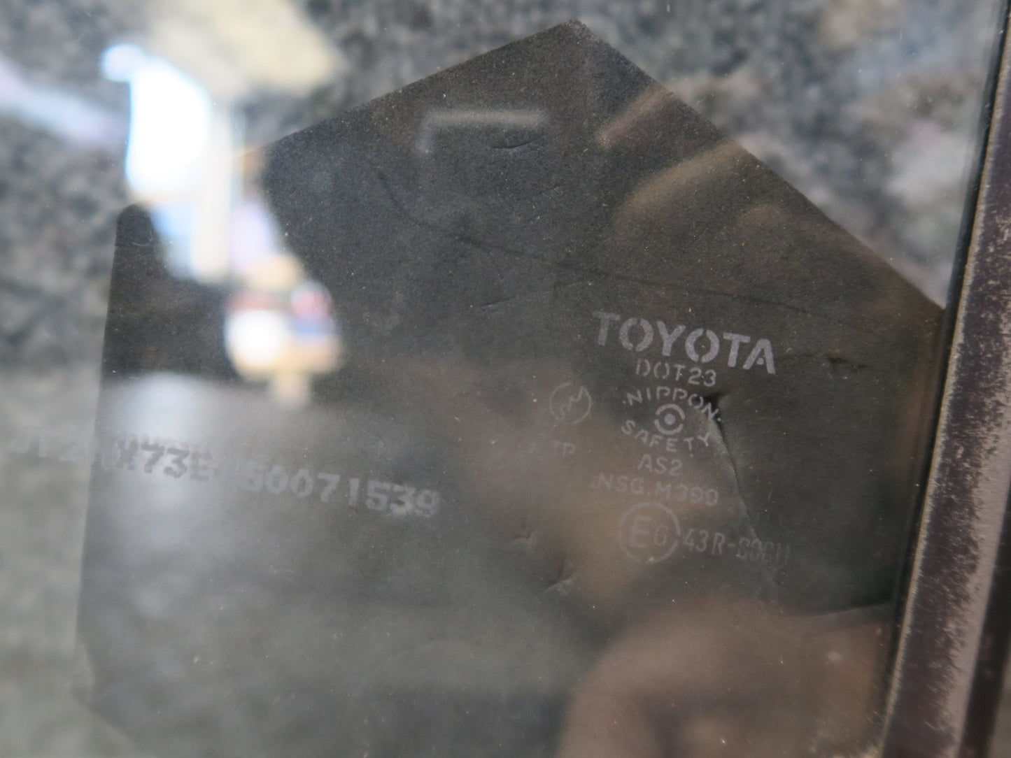 84-88 Toyota Cressida MX73 Sedan Rear Left Door Window Glass OEM