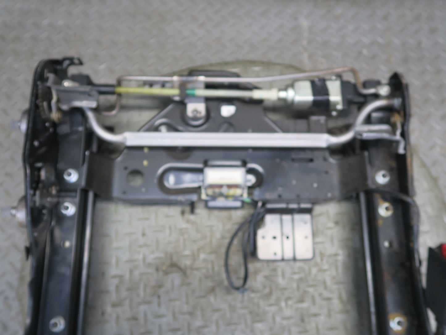 2010 Nissan Z34 370Z Convertible Front Left Seat Frame Track Rail w Motor OEM