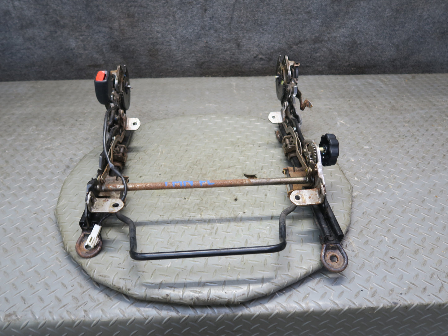 00-02 Toyota MR2 Spyder ZZW30L Front Left Seat Lower Track Rails OEM
