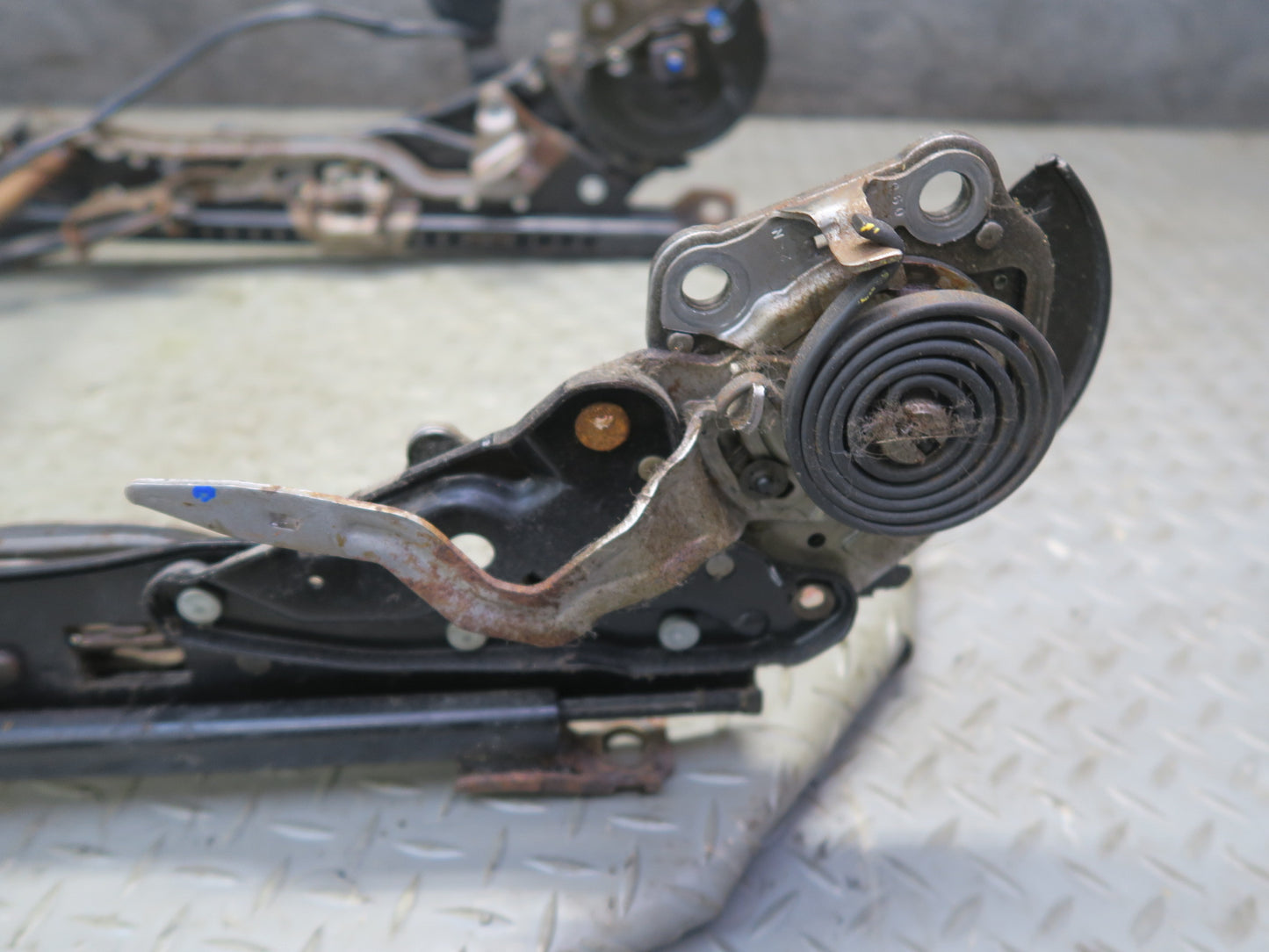 00-02 Toyota MR2 Spyder ZZW30L Front Left Seat Lower Track Rails OEM