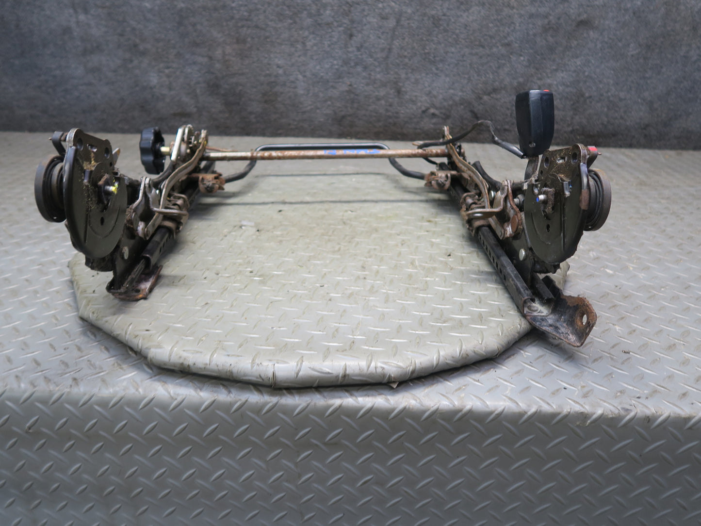 00-02 Toyota MR2 Spyder ZZW30L Front Left Seat Lower Track Rails OEM