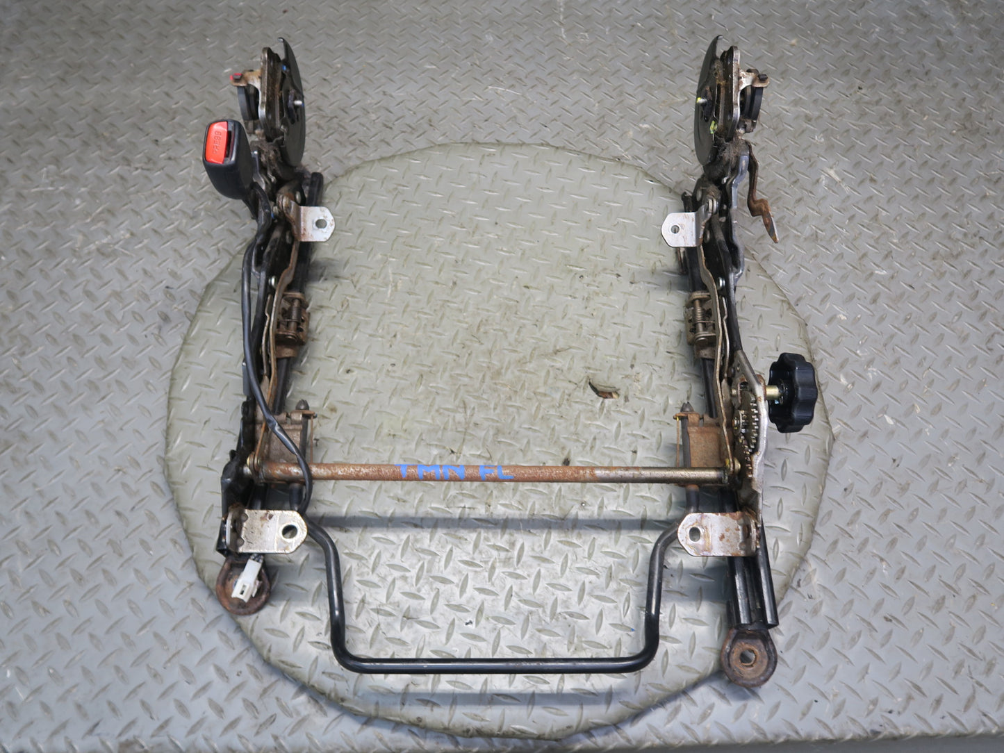 00-02 Toyota MR2 Spyder ZZW30L Front Left Seat Lower Track Rails OEM