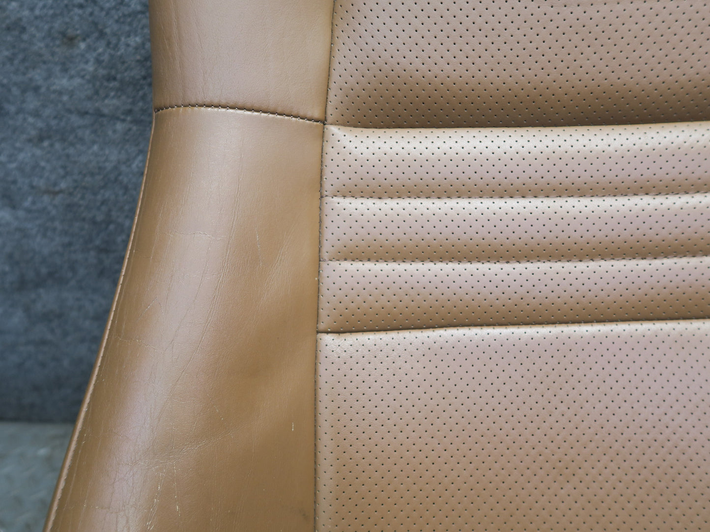00-02 Toyota MR2 Spyder Right Passenger Leather Seat Upper Cushion OAK OEM