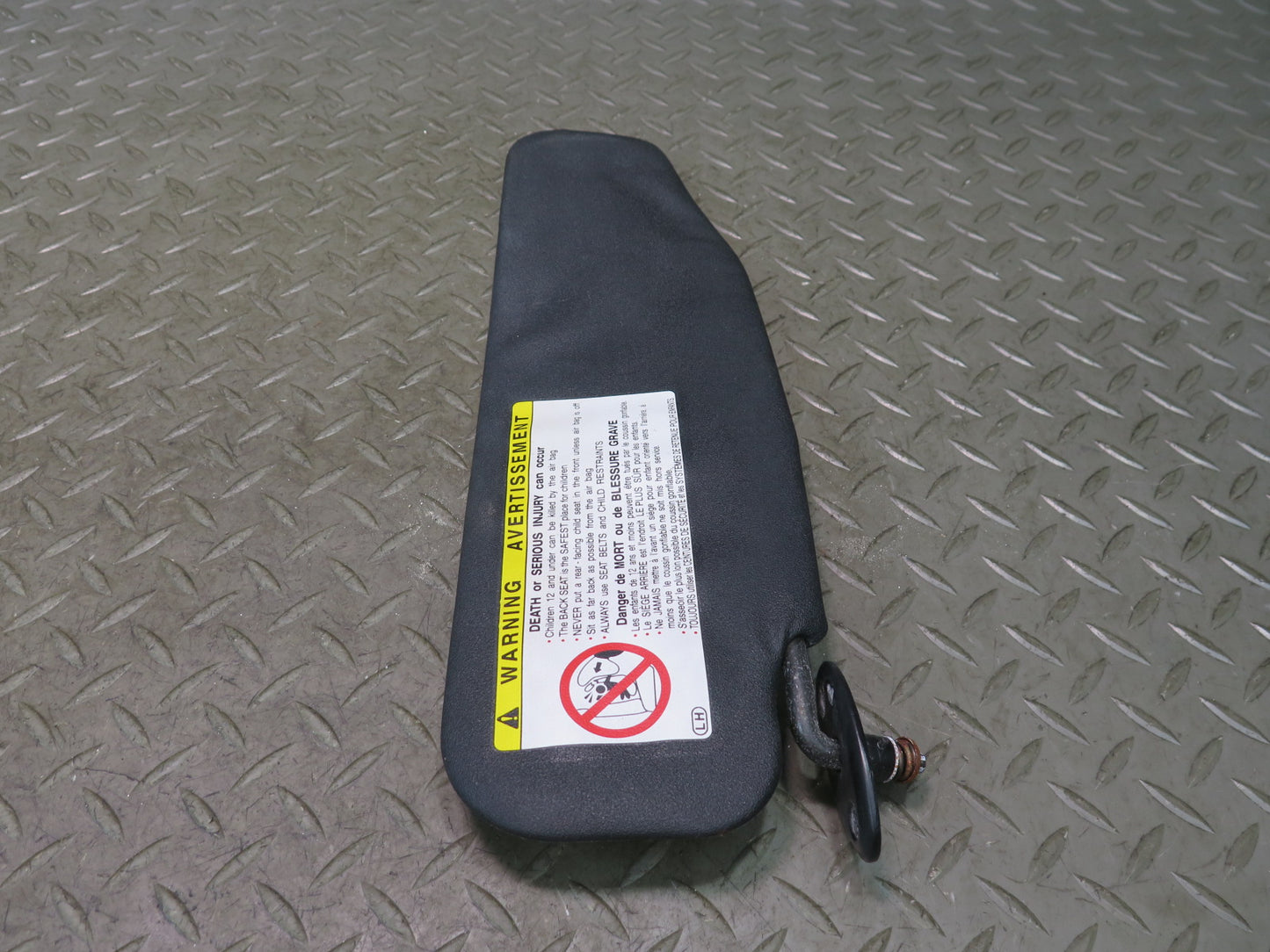 00-05 Toyota MR2 Spyder ZZW30L Set of 2 Front Left & Right Sun Visor Black OEM