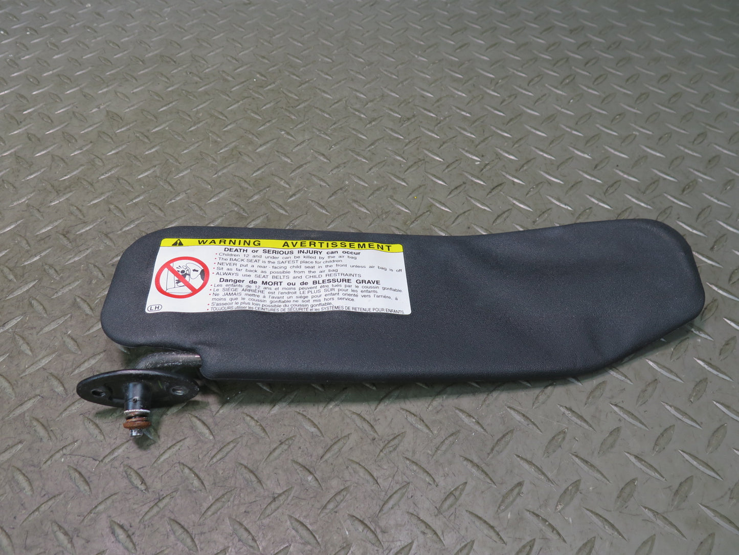 00-05 Toyota MR2 Spyder ZZW30L Set of 2 Front Left & Right Sun Visor Black OEM