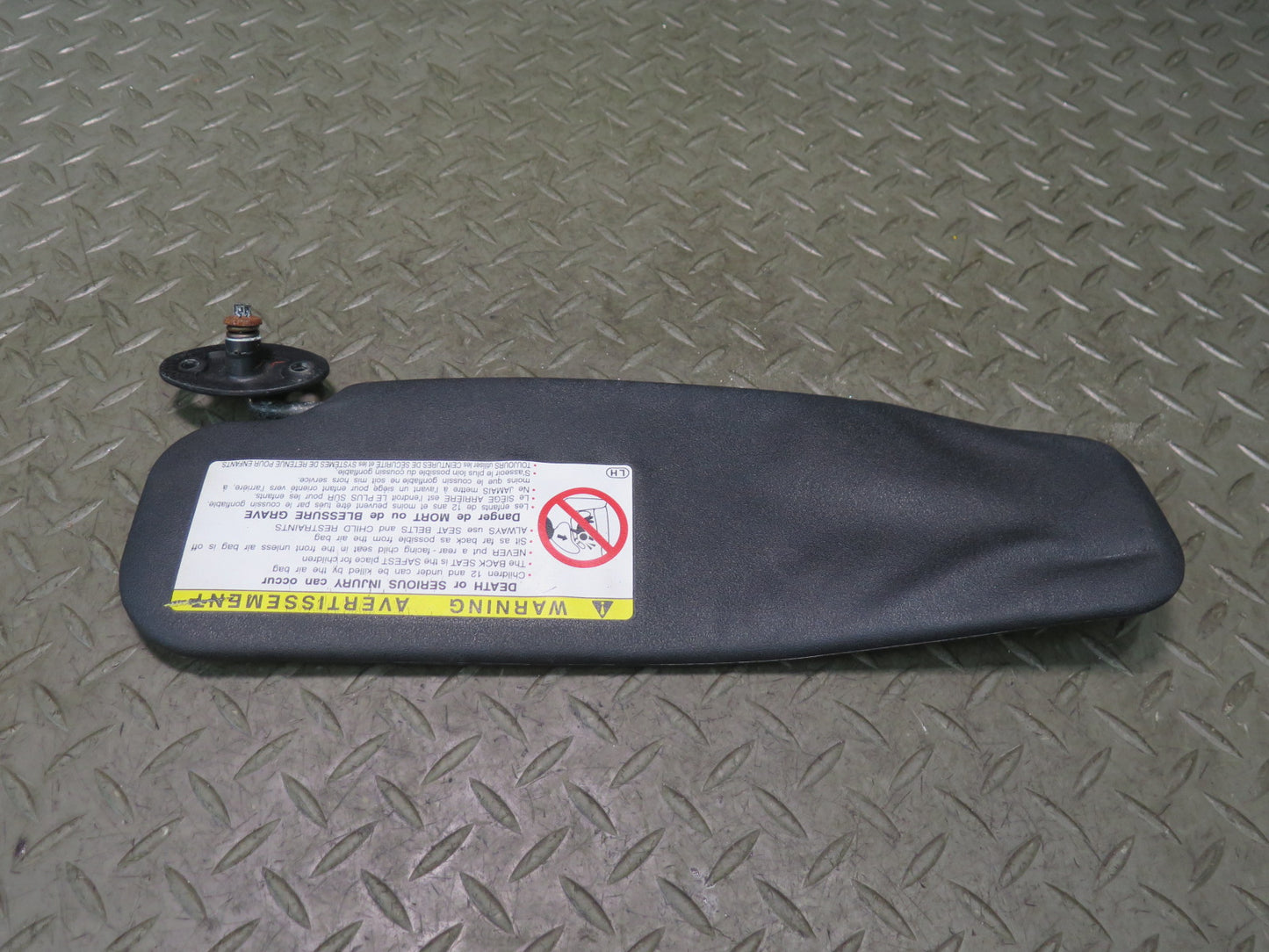 00-05 Toyota MR2 Spyder ZZW30L Set of 2 Front Left & Right Sun Visor Black OEM