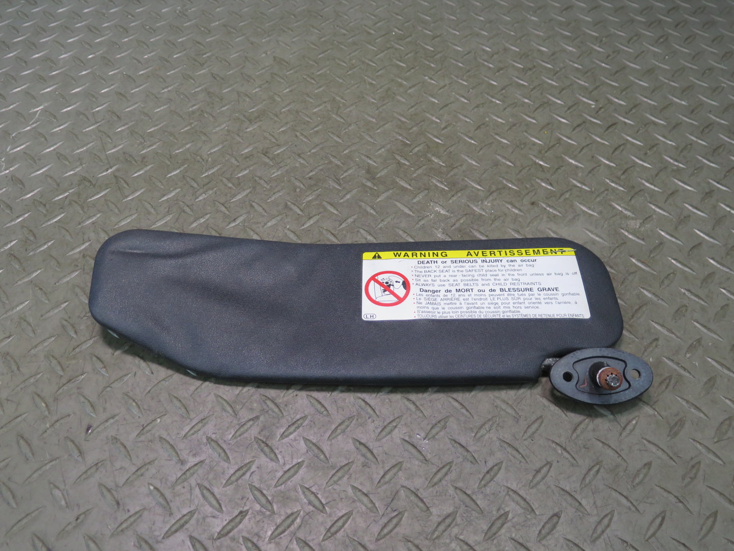 00-05 Toyota MR2 Spyder ZZW30L Set of 2 Front Left & Right Sun Visor Black OEM