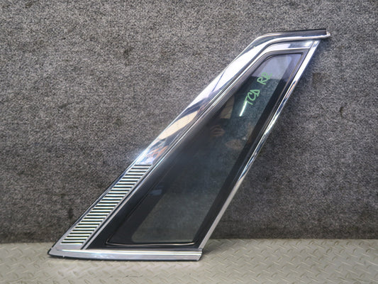 84-86 Toyota Cressida MX73 Sedan Rear Right Quarter Window Glass w Molding OEM