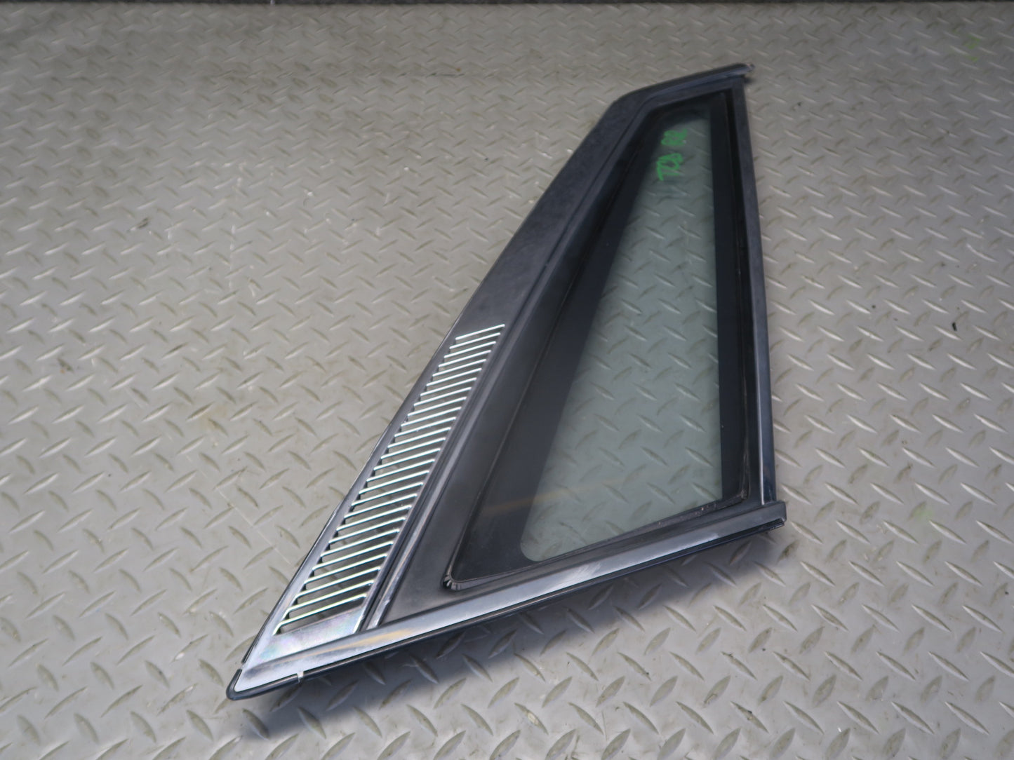 84-86 Toyota Cressida MX73 Sedan Rear Right Quarter Window Glass w Molding OEM