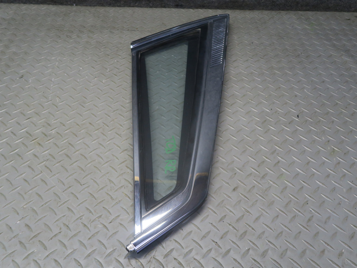 84-86 Toyota Cressida MX73 Sedan Rear Right Quarter Window Glass w Molding OEM