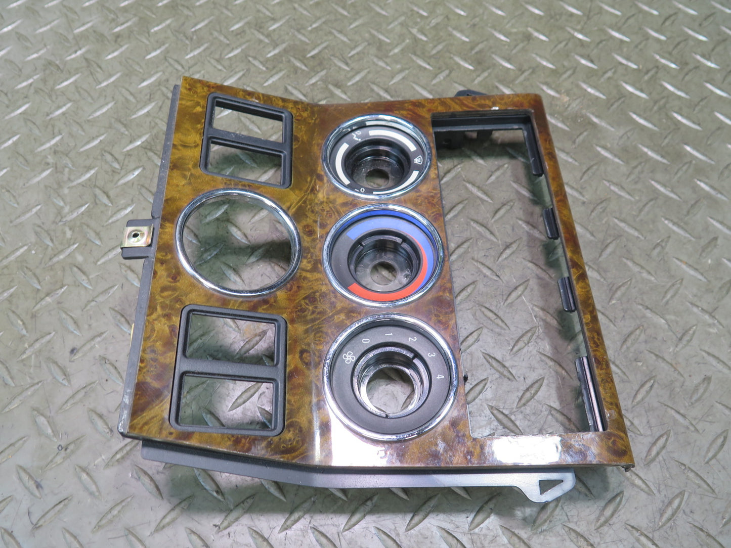 00-02 BMW E36/7 Z3 Dash Center Console Climate Shifter Wood Trim Bezel Panel Set