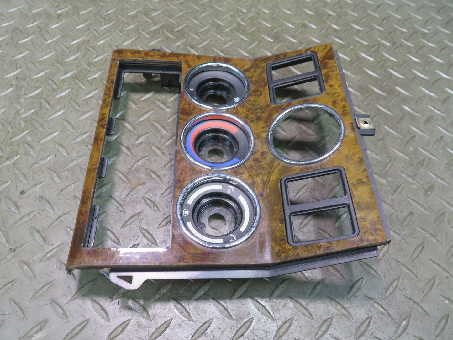 00-02 BMW E36/7 Z3 Dash Center Console Climate Shifter Wood Trim Bezel Panel Set