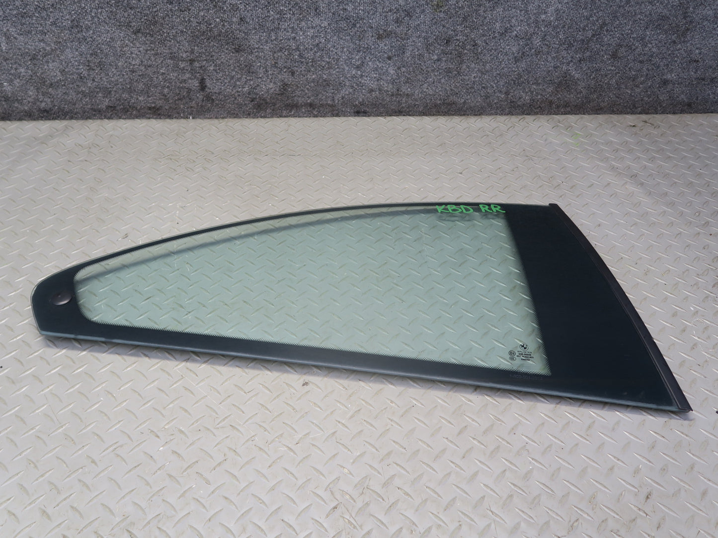 2001-2006 BMW E46 M3 Coupe Rear Right Quarter Glass Window w Weatherstrip Seal