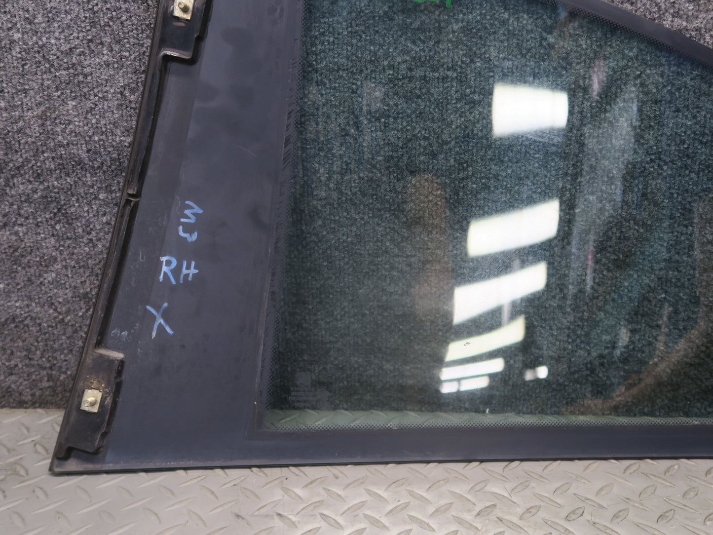 2001-2006 BMW E46 M3 Coupe Rear Right Quarter Glass Window w Weatherstrip Seal
