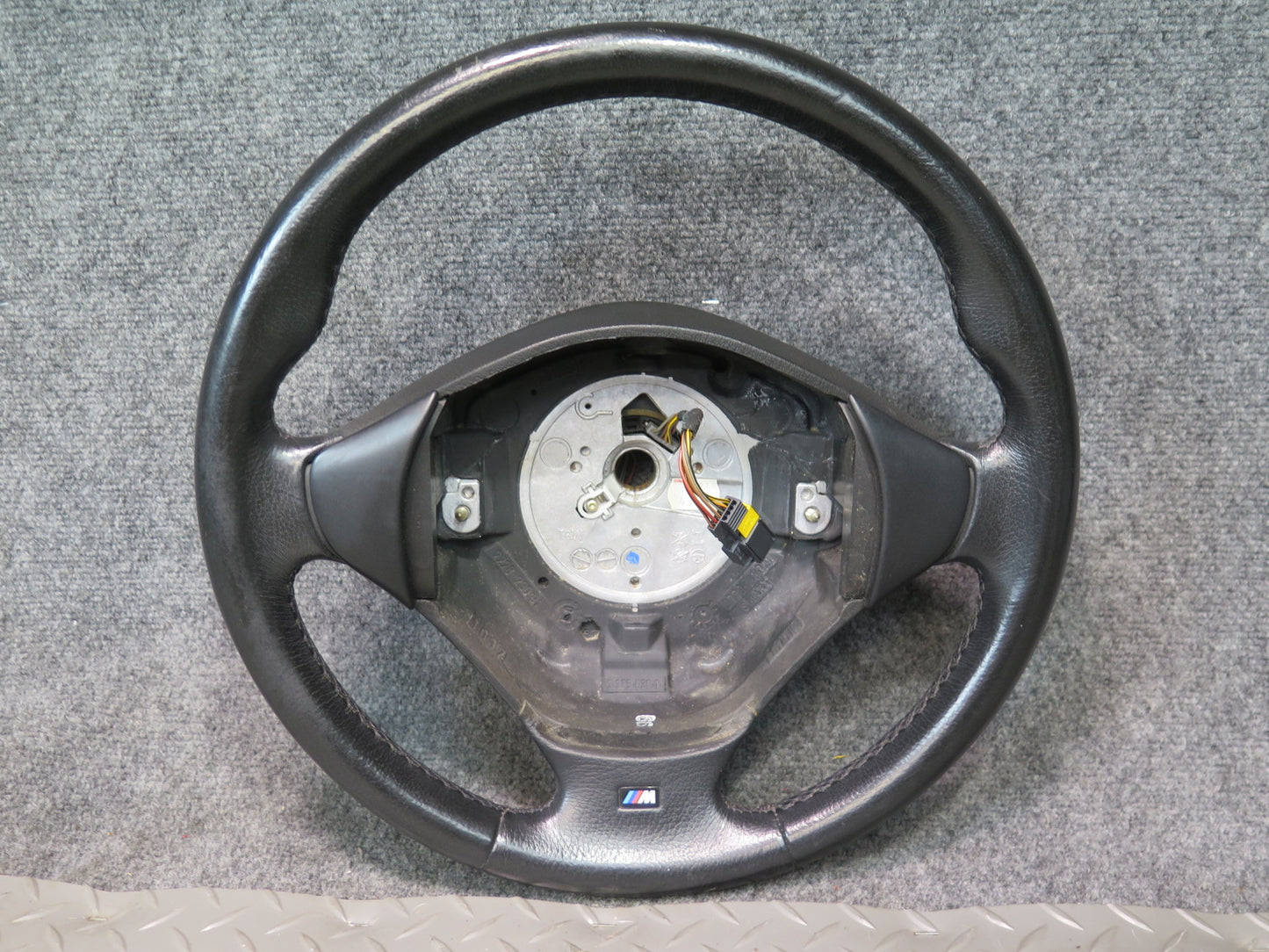00-02 BMW E36/7 Z3 M-sport Leather 3 Spoke Steering Black  57K Miles OEM