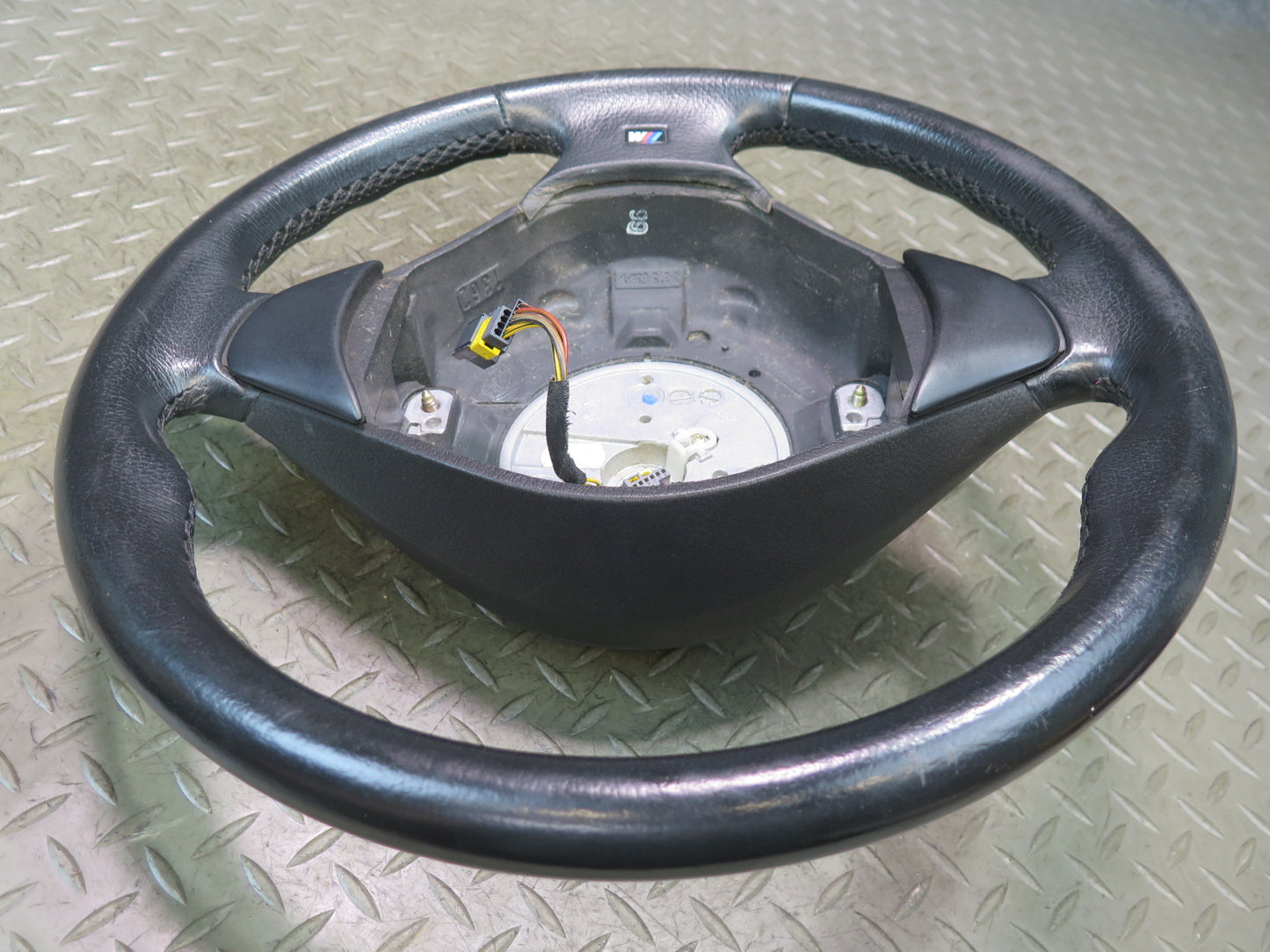 00-02 BMW E36/7 Z3 M-sport Leather 3 Spoke Steering Black  57K Miles OEM