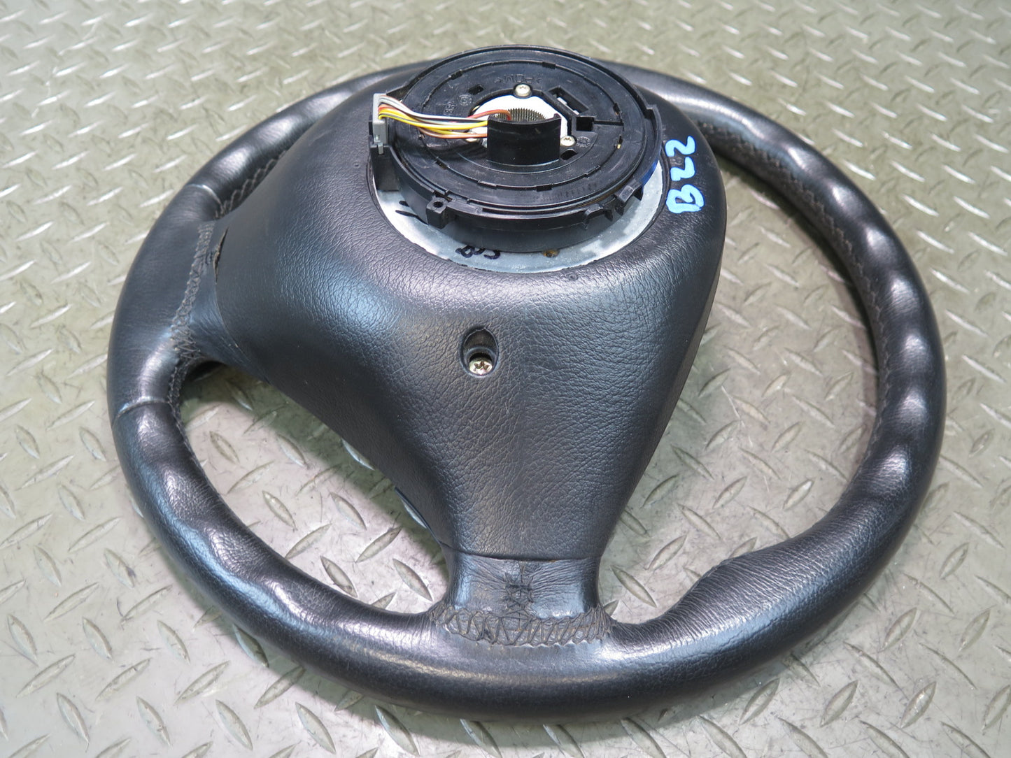 00-02 BMW E36/7 Z3 M-sport Leather 3 Spoke Steering Black  57K Miles OEM