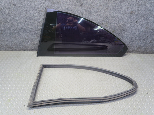 2001-2006 BMW E46 M3 Coupe Rear Left Quarter Glass Window w Weatherstrip Seal