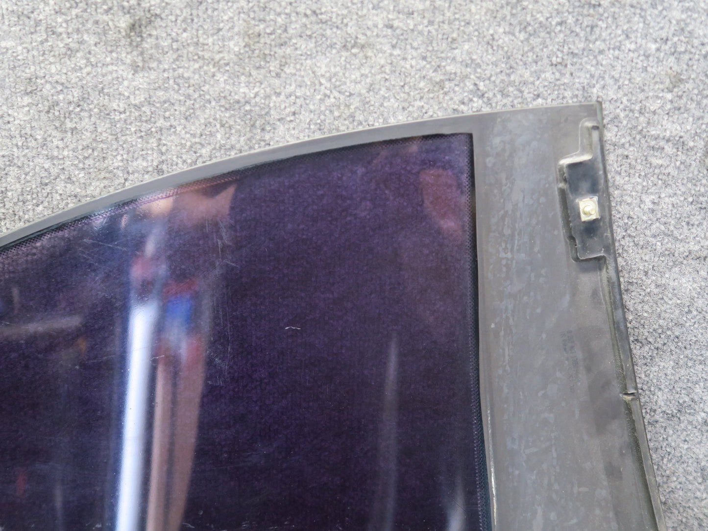2001-2006 BMW E46 M3 Coupe Rear Left Quarter Glass Window w Weatherstrip Seal