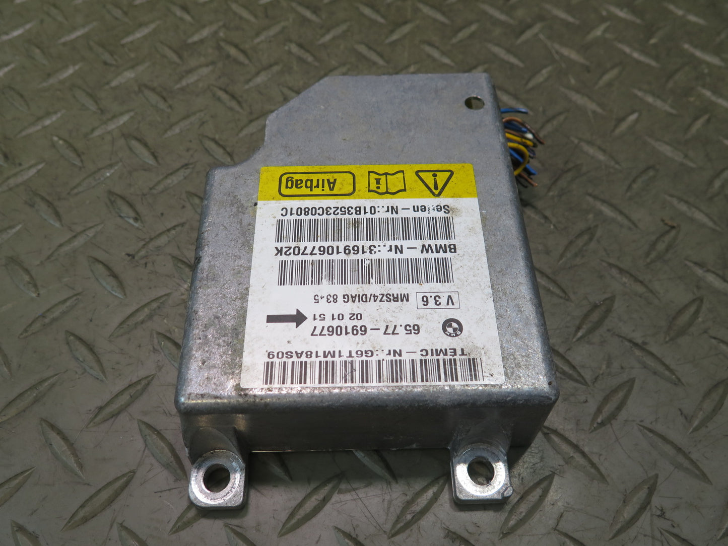 2002 BMW E36 Z3 SRS AIRBAG CONTROL MODULE UNIT 65776910677 OEM