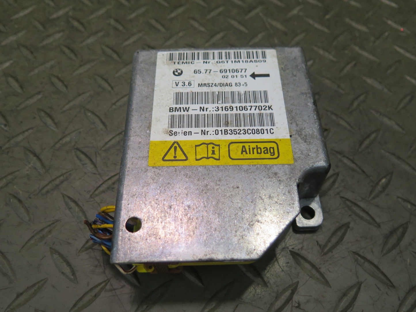 2002 BMW E36 Z3 SRS AIRBAG CONTROL MODULE UNIT 65776910677 OEM