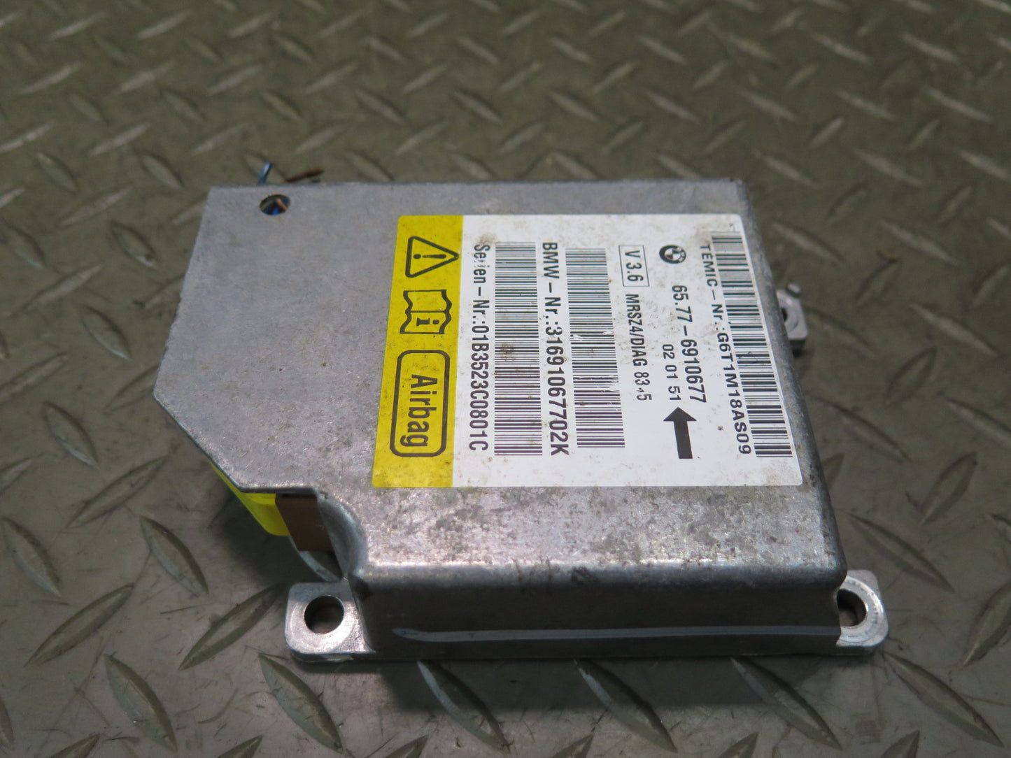 2002 BMW E36 Z3 SRS AIRBAG CONTROL MODULE UNIT 65776910677 OEM
