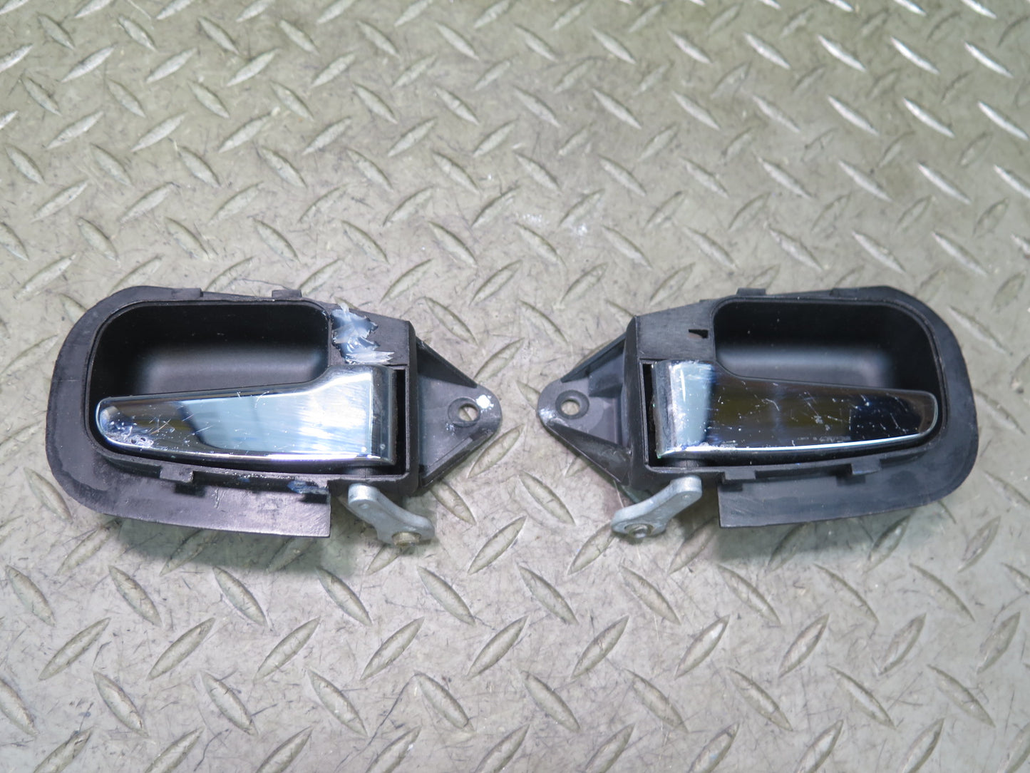 96-02 BMW E36/7 Z3 Set of 2 Left & Right Door Interior Handle Chrome OEM
