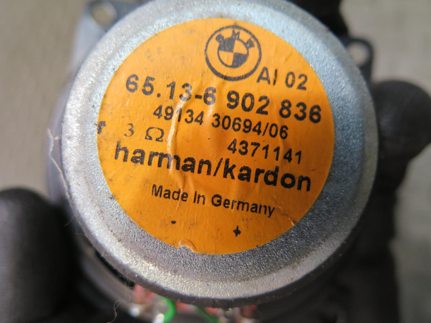 00-02 BMW E36/7 Z3 Roadster Set of 2 Rear Harman Kardon MID Range Speaker OEM