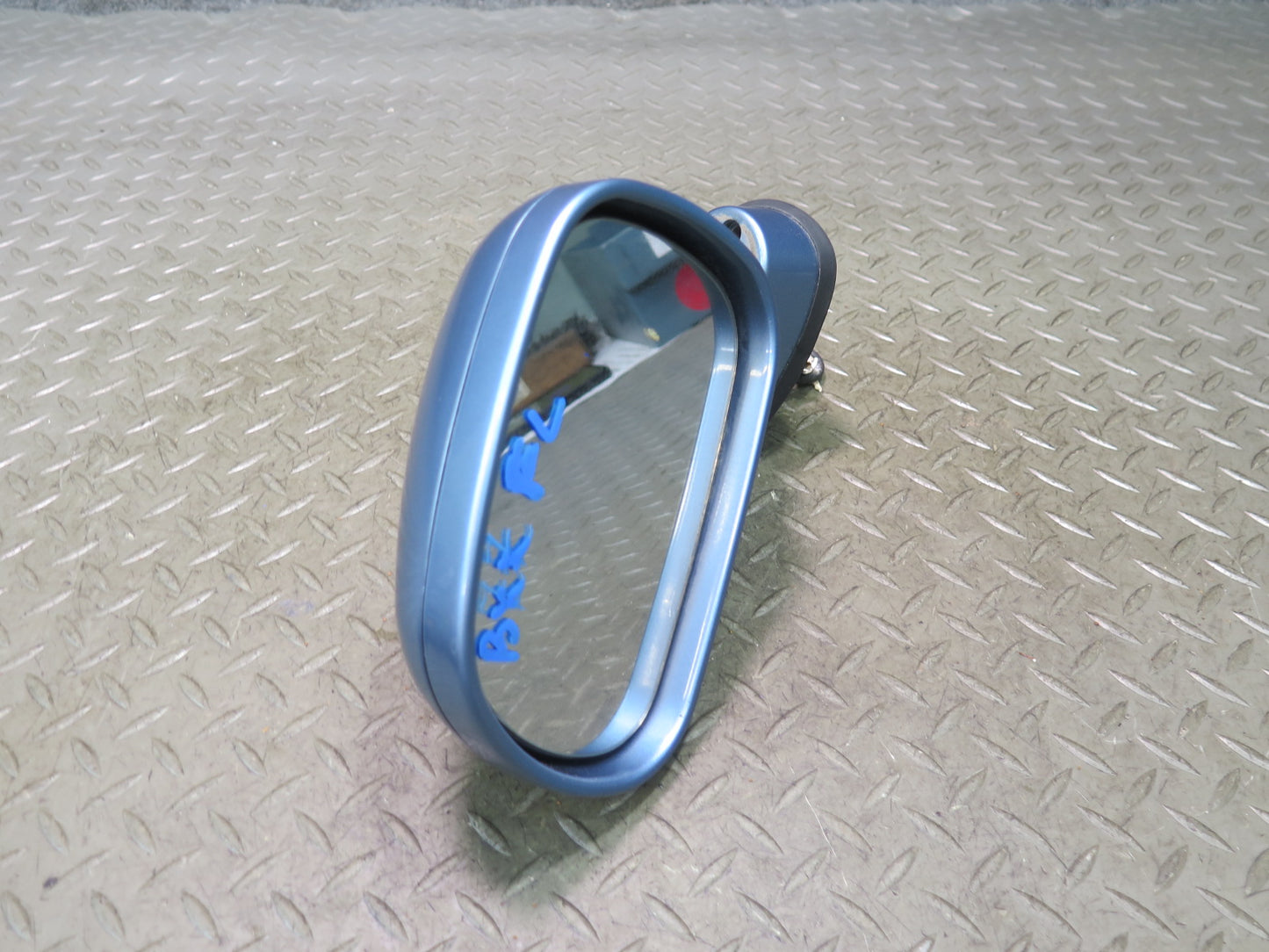 96-02 BMW E36/7 Z3 Front Left Exterior Side View Power Heated Mirror Blue OEM