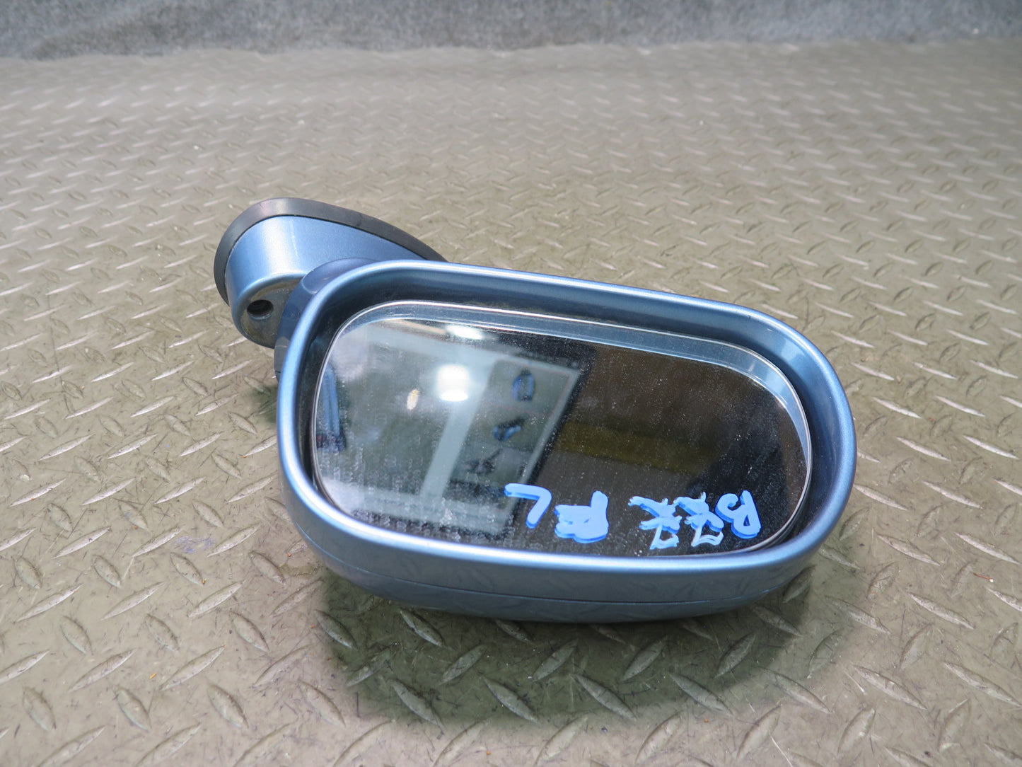 96-02 BMW E36/7 Z3 Front Left Exterior Side View Power Heated Mirror Blue OEM