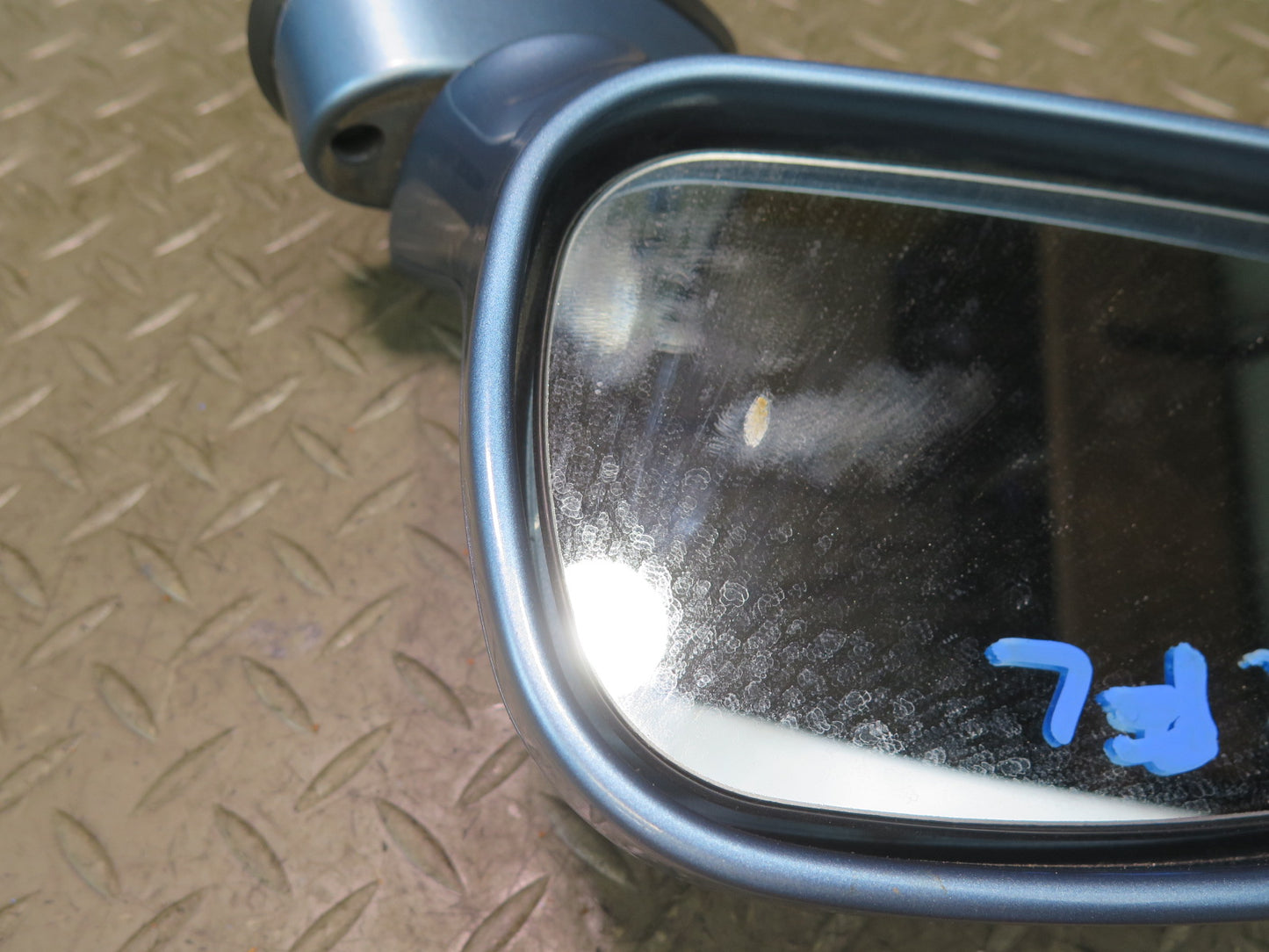 96-02 BMW E36/7 Z3 Front Left Exterior Side View Power Heated Mirror Blue OEM