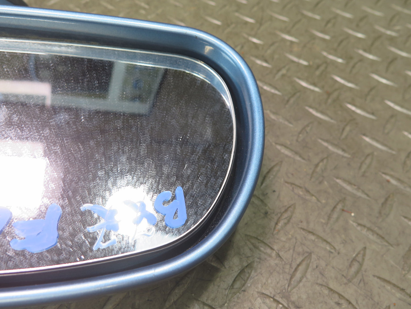 96-02 BMW E36/7 Z3 Front Left Exterior Side View Power Heated Mirror Blue OEM