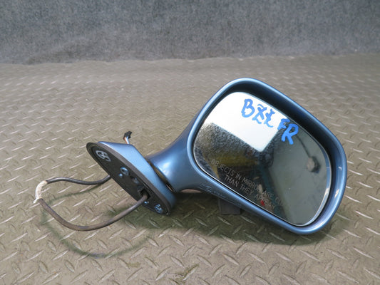 96-02 BMW E36/7 Z3 Front Right Exterior Side View Power Heated Mirror Blue OEM