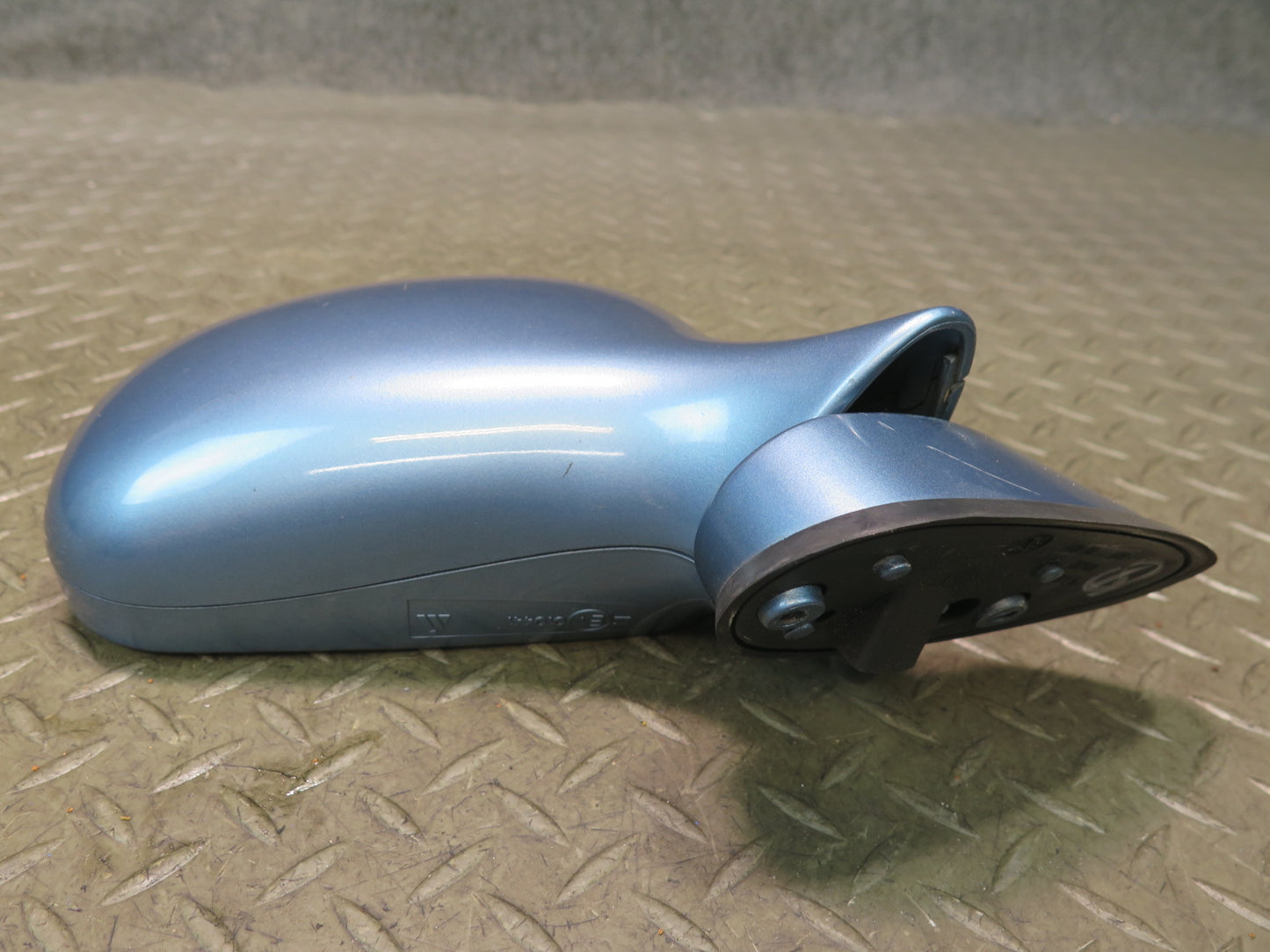 96-02 BMW E36/7 Z3 Front Right Exterior Side View Power Heated Mirror Blue OEM