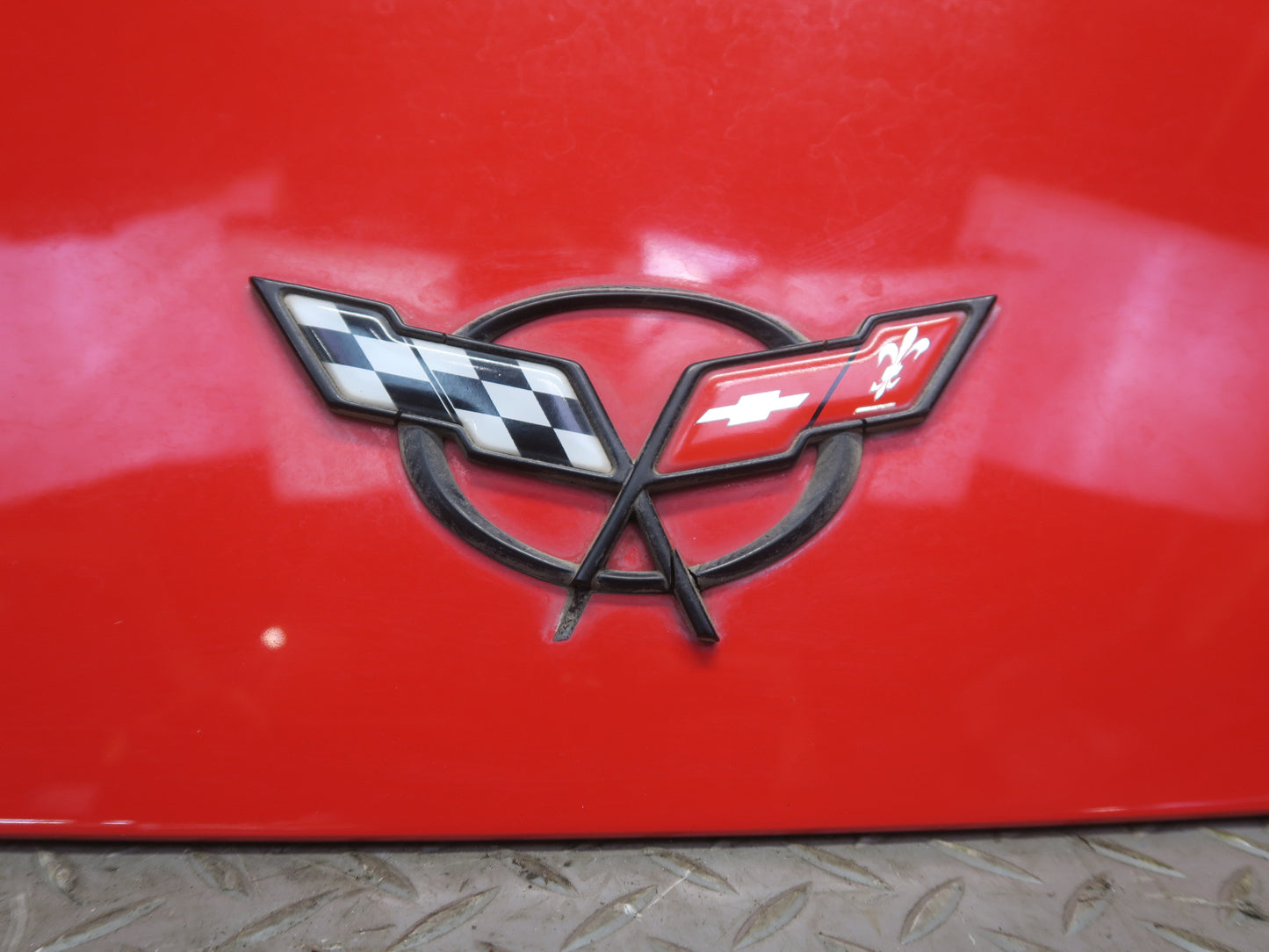 98-04 Chevrolet Corvette C5 Convertible Rear Trunk Deck Lid RED OEM