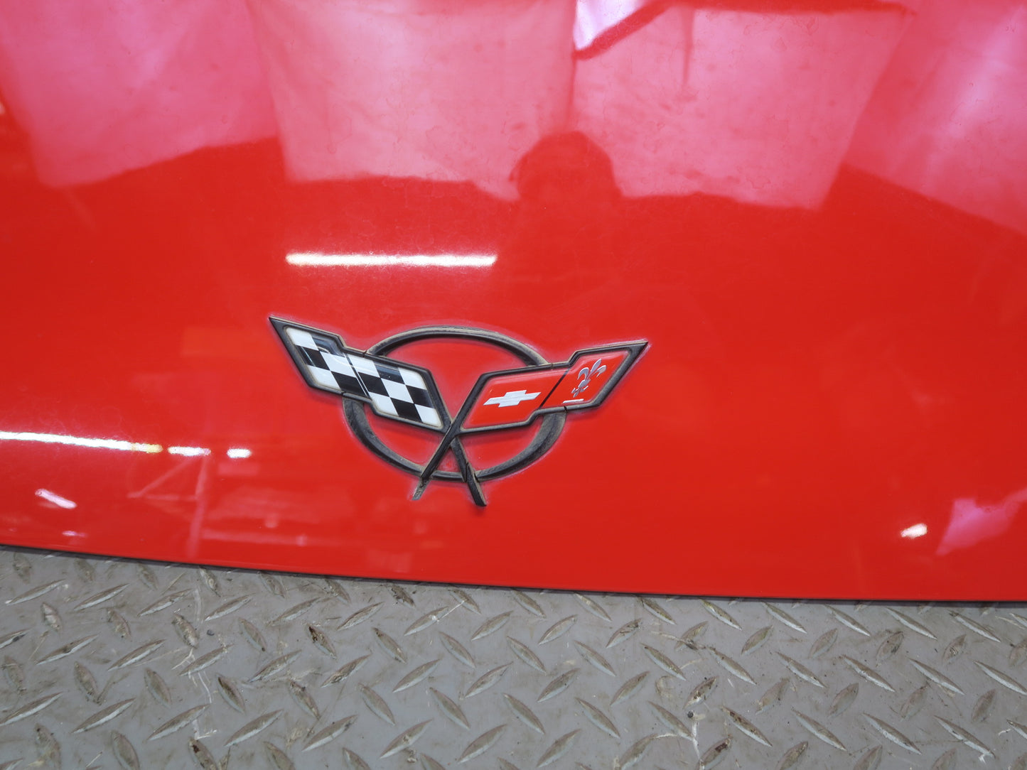 98-04 Chevrolet Corvette C5 Convertible Rear Trunk Deck Lid RED OEM