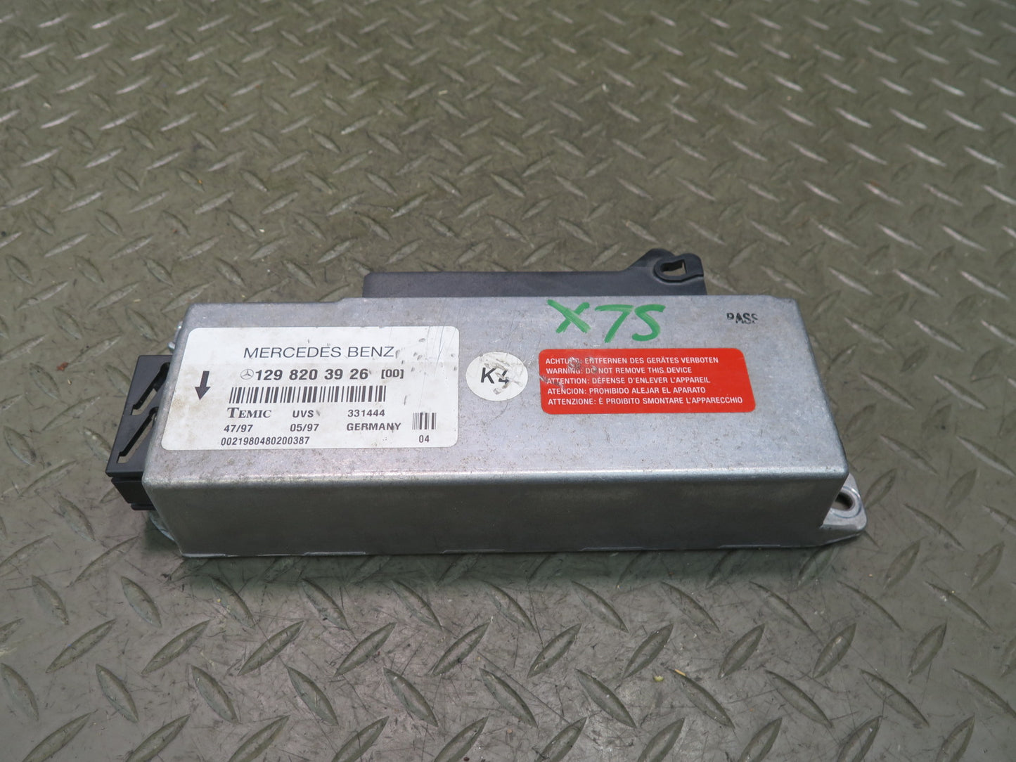96-02 Mercedes R129 Sl-class TOP Convertible Control Module 1298203926 OEM