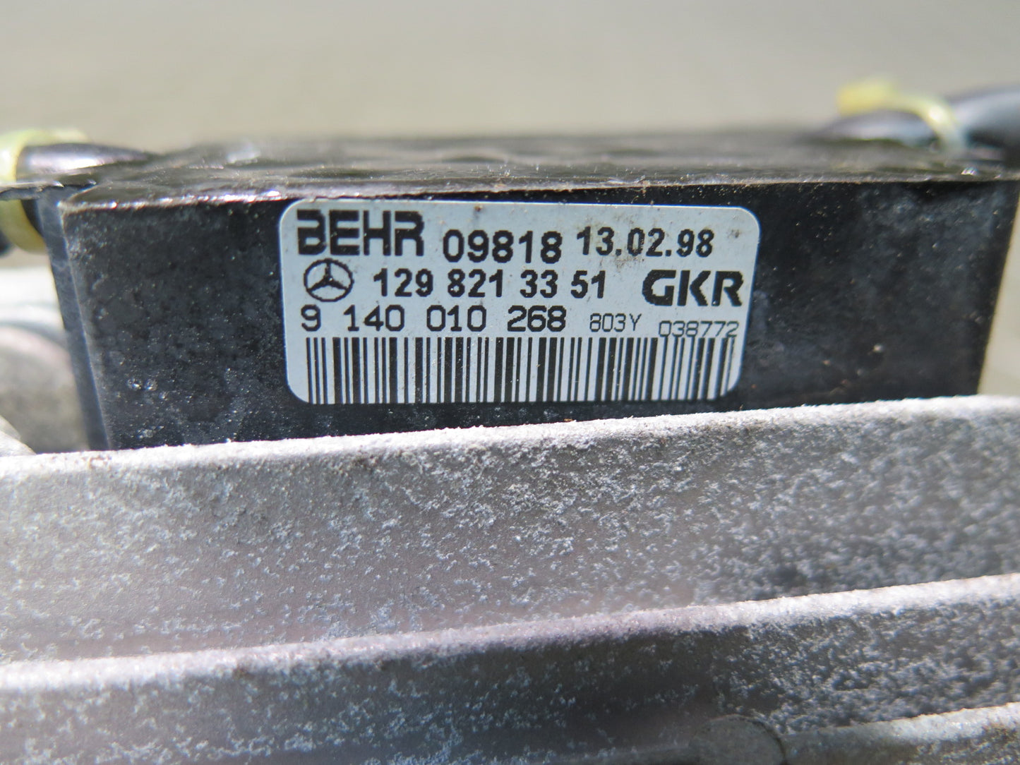94-02 Mercedes R129 Sl-class  A/C Heater Blower Motor Fan w Resistor OEM