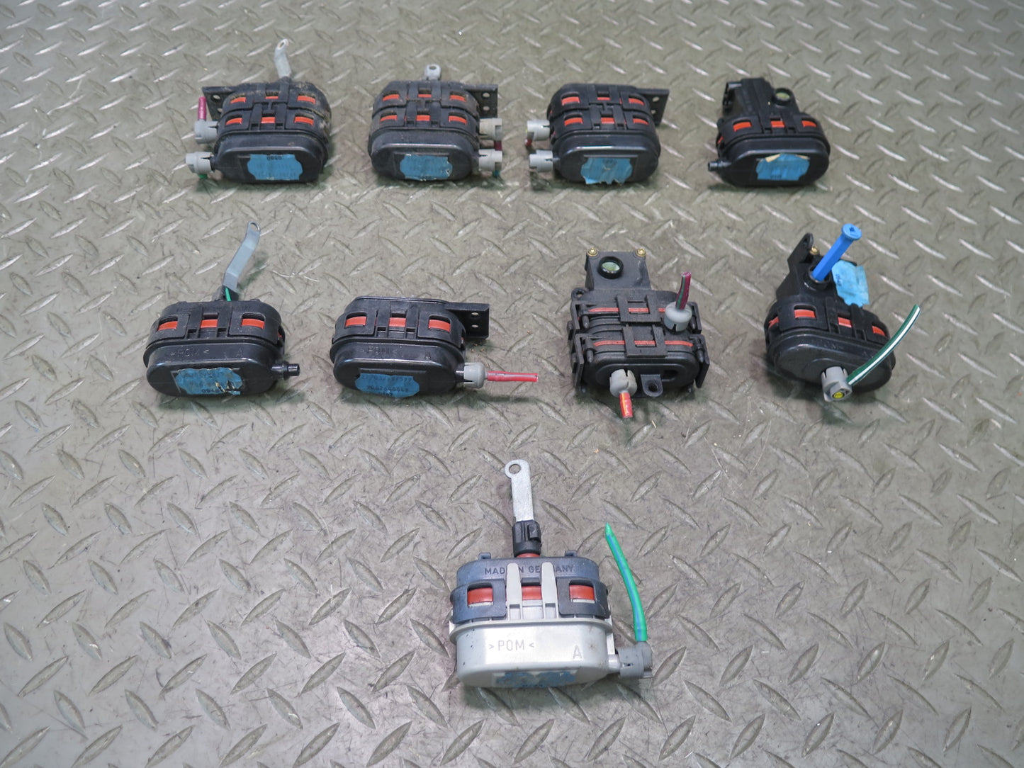 94-02 Mercedes R129 Sl-class Set of 9 A/C Heater Flap Door Actuator Motor OEM