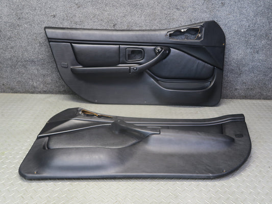 01-02 BMW E36/7 Z3 Roadster Set of 2 Door Interior Trim Cover Panel Black OEM
