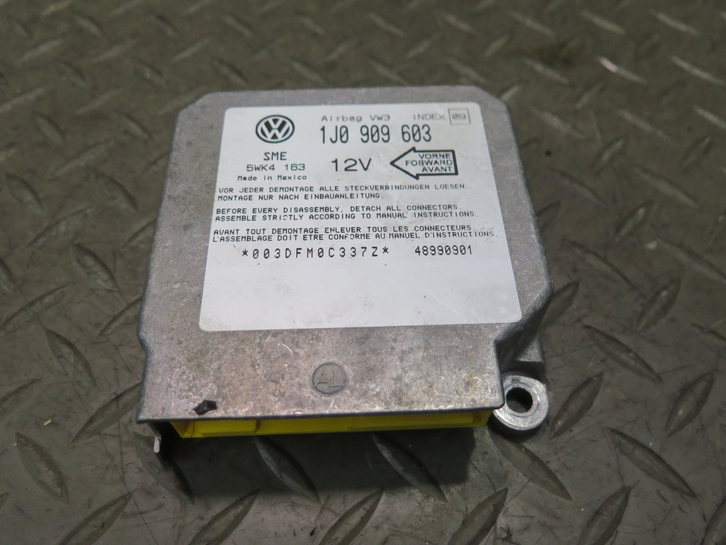99-03 VW EUROVAN T4 MV SRS AIRBAG CONTROL MODULE UNIT 1J0909603 OEM