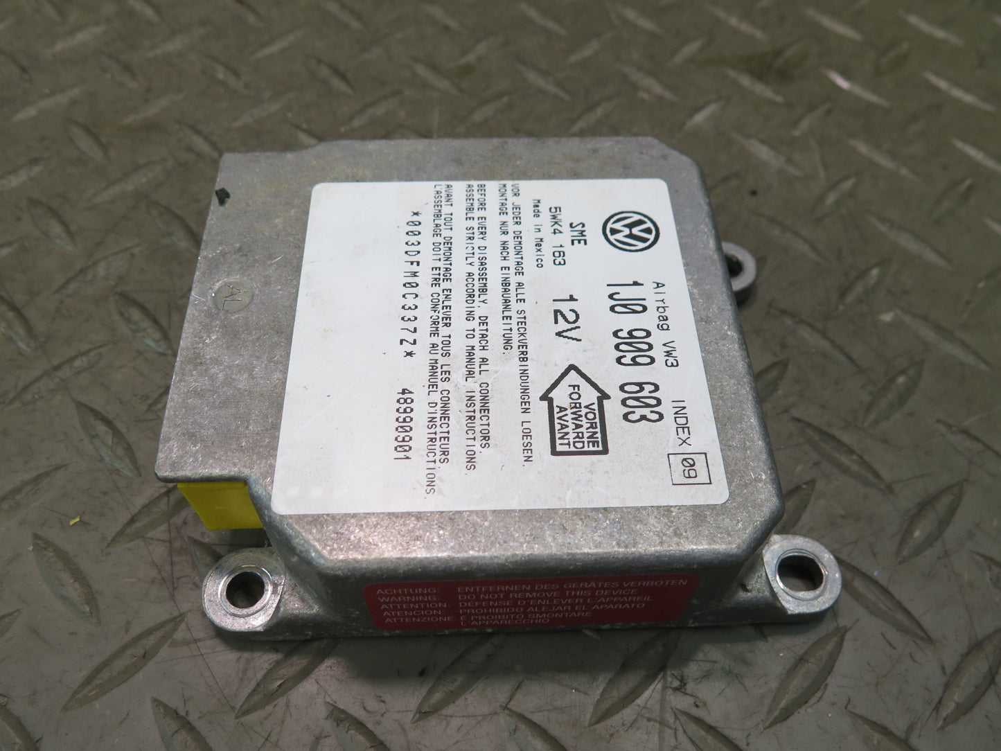 99-03 VW EUROVAN T4 MV SRS AIRBAG CONTROL MODULE UNIT 1J0909603 OEM