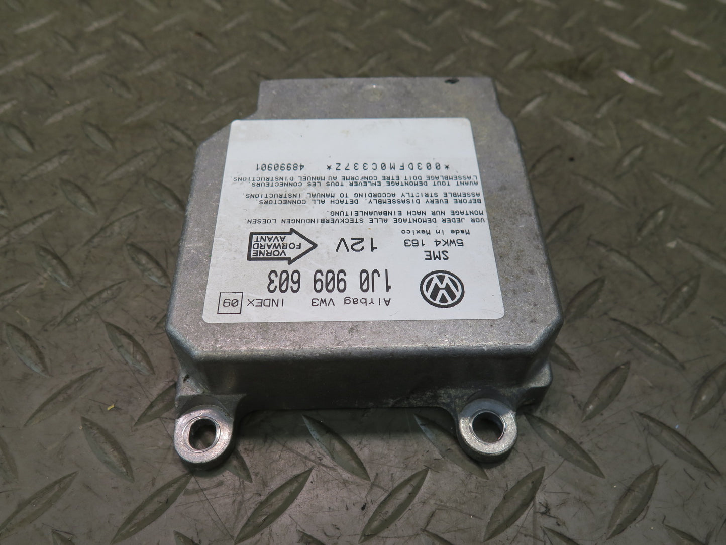 99-03 VW EUROVAN T4 MV SRS AIRBAG CONTROL MODULE UNIT 1J0909603 OEM