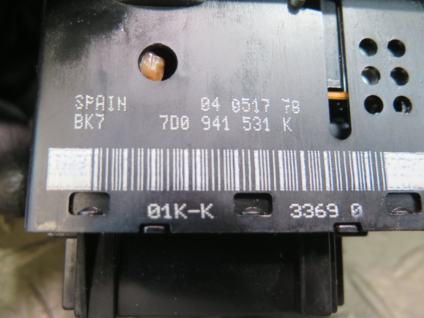 99-03 VW Eurovan T4 Headlight Fog Light Dimmer Switch 7D0941531K OEM