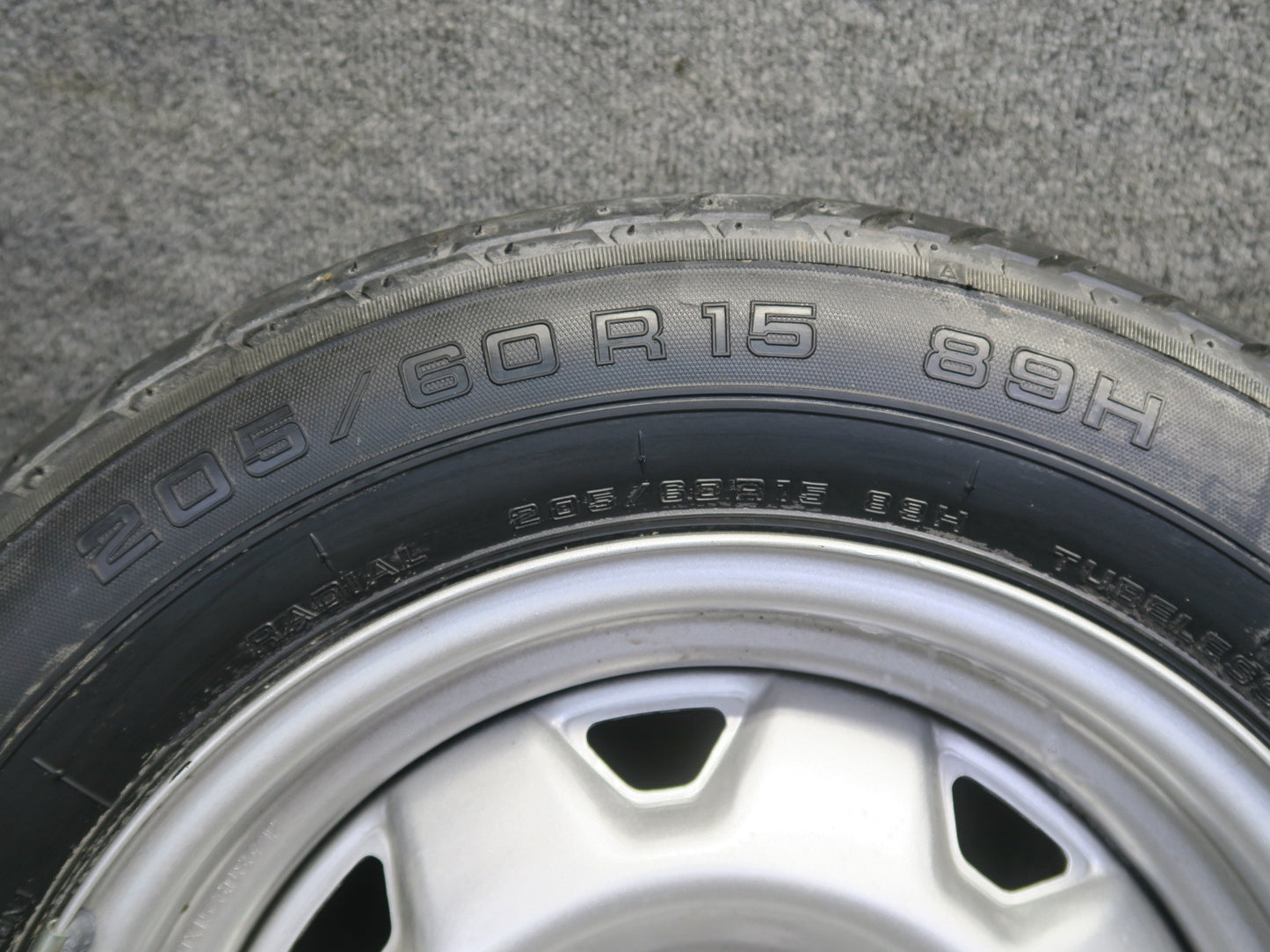84-88 Toyota Cressida MX73 Spare Tire R15 15" Wheel 15x6J ET24 205/60 OEM