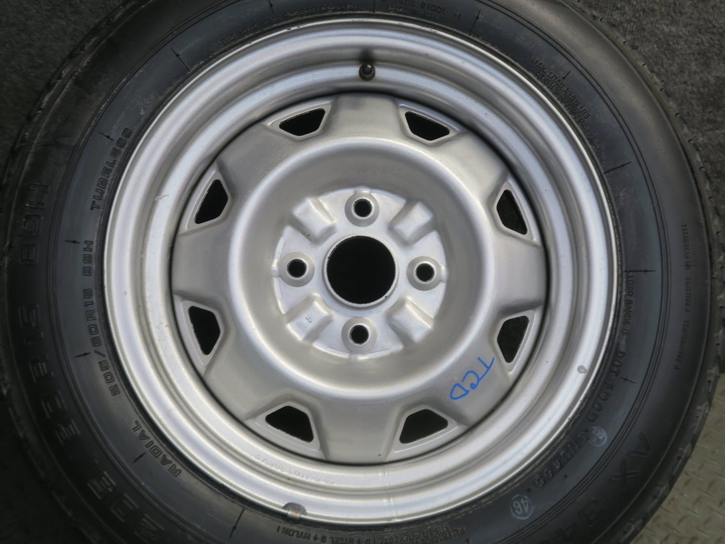84-88 Toyota Cressida MX73 Spare Tire R15 15" Wheel 15x6J ET24 205/60 OEM