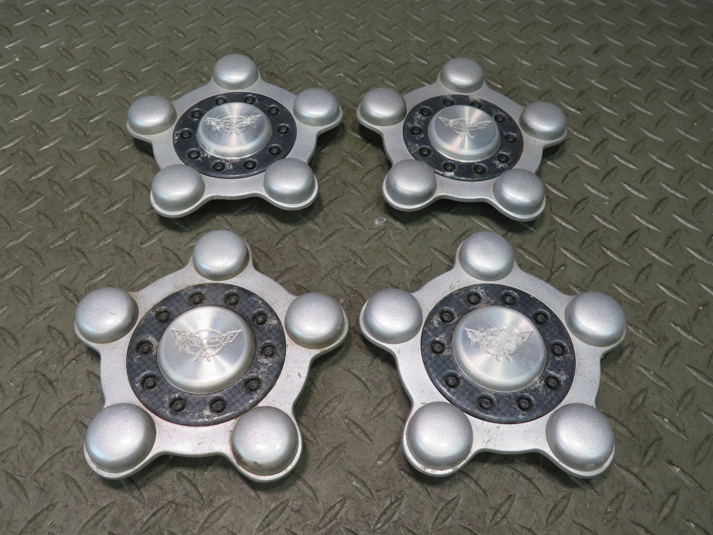 97-04 Chevrolet Corvette C5 Set of 4 Wheel Hub Center Cap Cover OEM