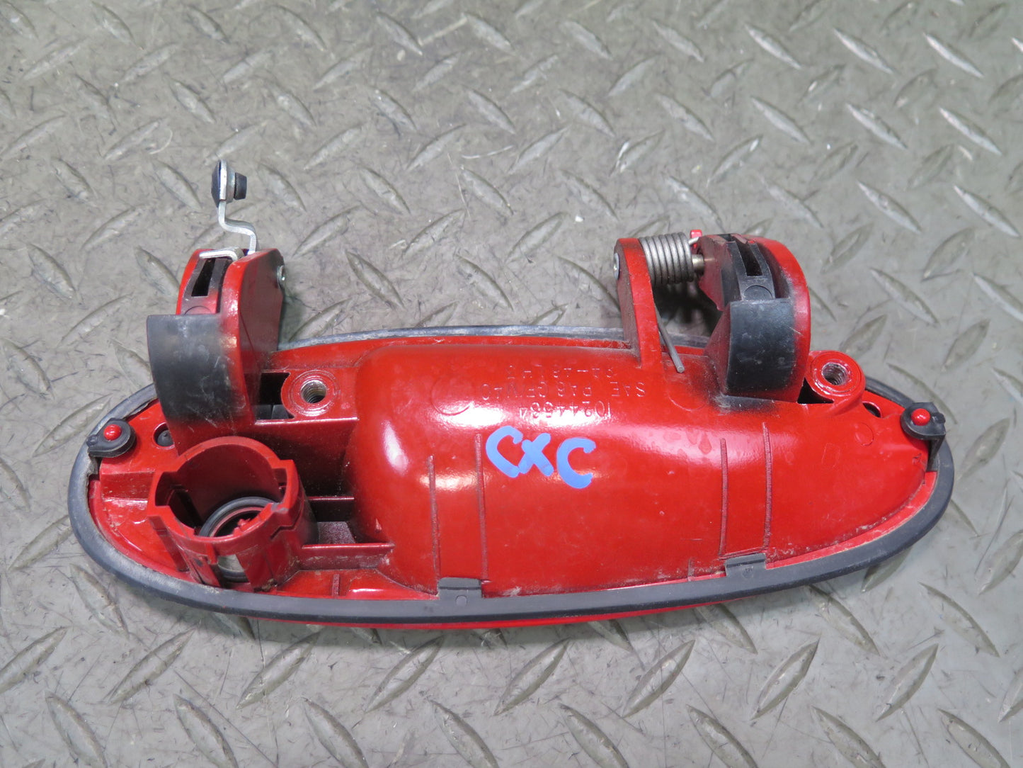 97-04 Chevrolet Corvette C5 Set of 2 Left & Right Door Exterior Handle RED OEM